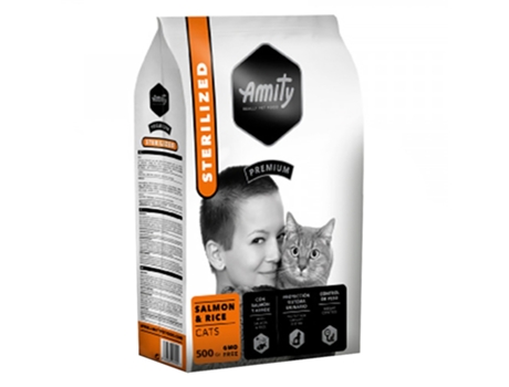 Alimentação Premium AMITY Sterilized Gato Adulto - Salmão e Arroz (Quantidade: 10 Kg)