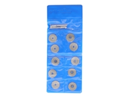 10 Peças De Disco De Corte Diamante Fino Com Vara Roda De Esmerilamento Redonda Para Madeira Metal Pedra 18mm/0.7in