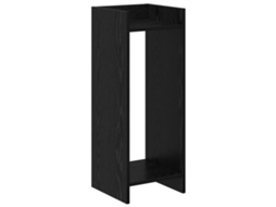 Conjunto 1 Suporte Para Plantas Vidaxl Preto Derivados De Madeira (30 X 30 X 80 Cm)