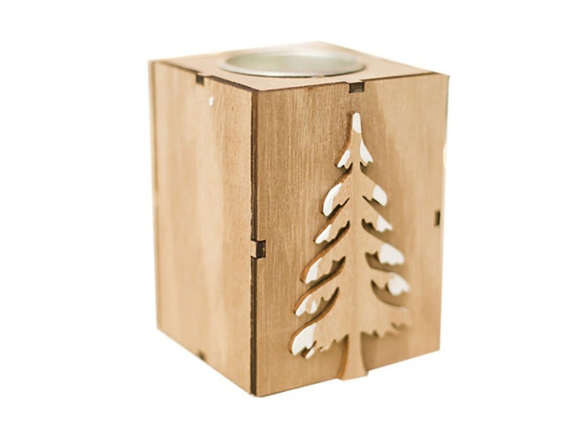 Suporte De Velinha De Madeira Para Natal E Casamento