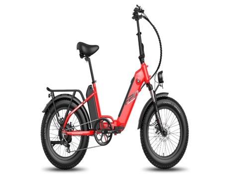 FAFREES Ff20 Polar Bicicleta Elétrica 500W Autonomia 110Km Travões de Disco Vermelho
