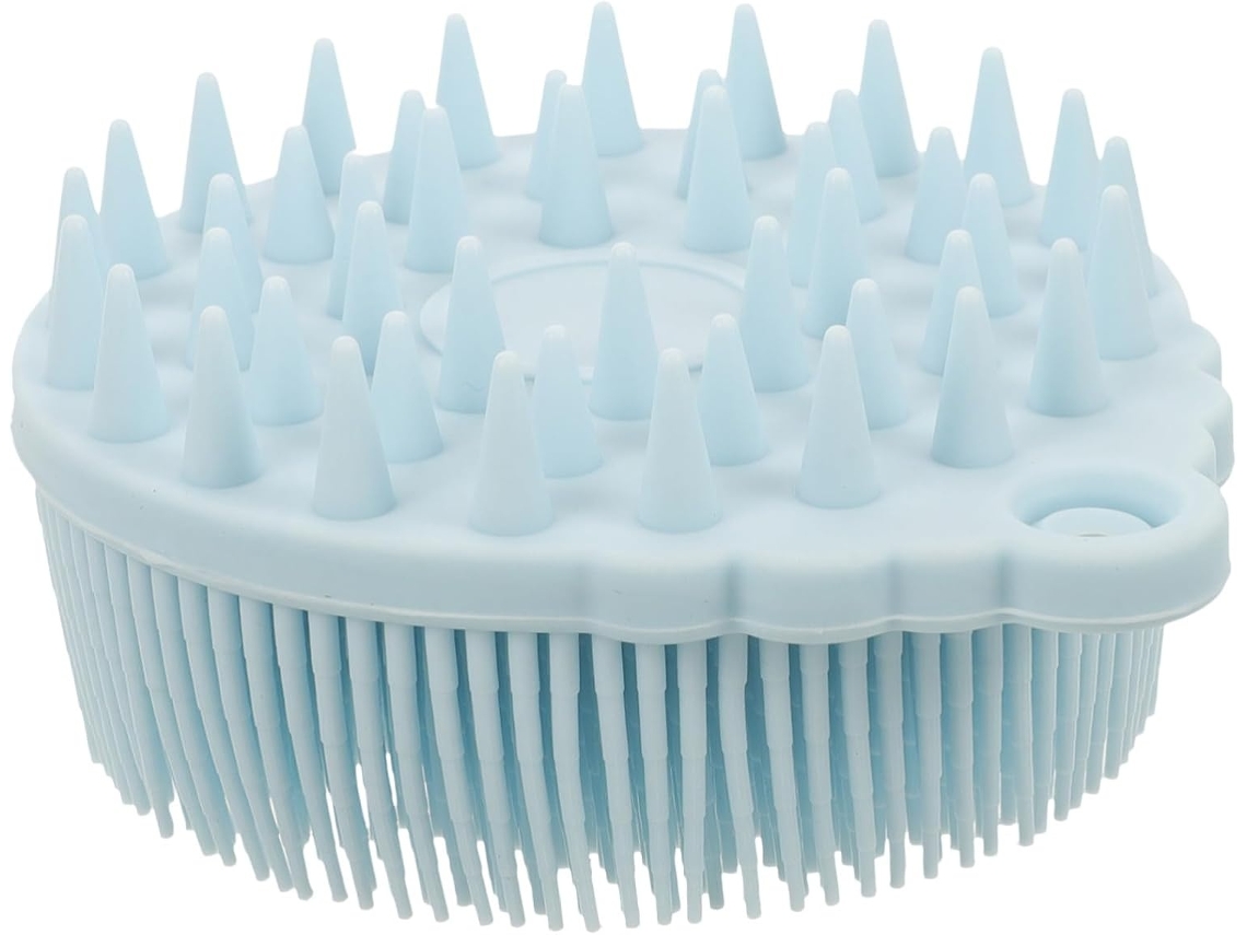 Lurelia Acessório De Duche Com Escova De Silicone Para Banho, Dupla Face, Pega Ergonómica E Massagem Suave, Uso Diário Prático