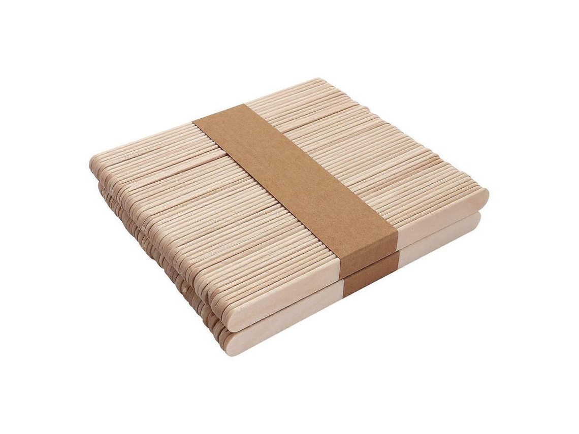 Palisadeiras De Cera De Madeira 100% Natural, 4 Polegadas, 200 Unidades, Para Uso Em Casa Ou Salão, Resultados Suaves E Eficientes