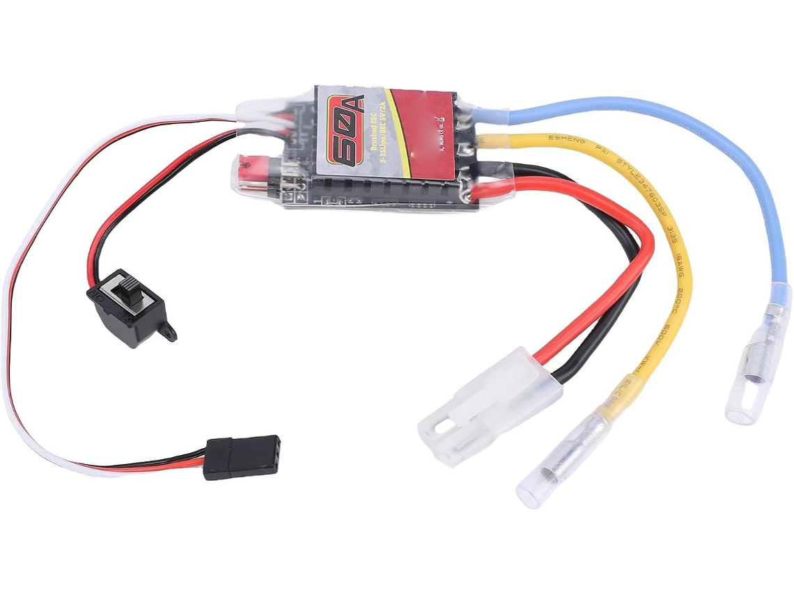 Controlador Eletrônico de Velocidade de 60a para Motores Escovados 380, 370, 540 e 550 com Revestimento de Cobre. SFUSHOS (esc)
