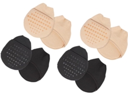 Meias Antiderrapantes Packove Com Amortecimento Na Parte Frontal Do Pé, Pacote Com 4 Pares, Meias De Silicone