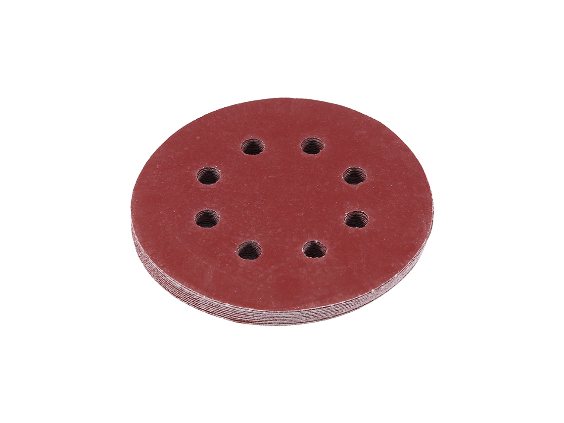Discos De Lixa De 125 Mm Com 8 Furos, Grão 320 Para Lixar, Polir E Buffing