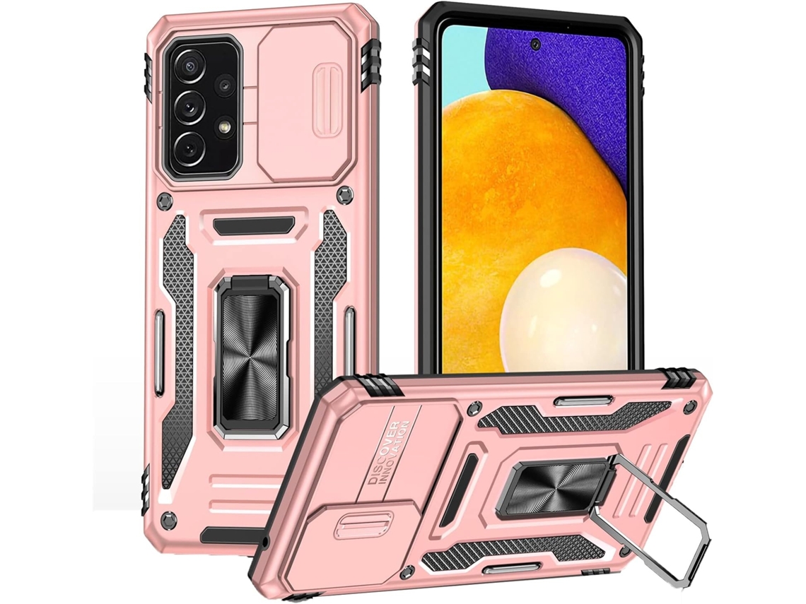 Capa Protetora Com Protetor De Ecrã Para Xiaomi Redmi Note 11, Antichoque, Rosa Elysve