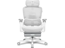 Cadeira Gaming ALPHA GAMER Swell (Até 130 Kg - Elevador a Gás Classe 4 - Branco/Cinzento)
