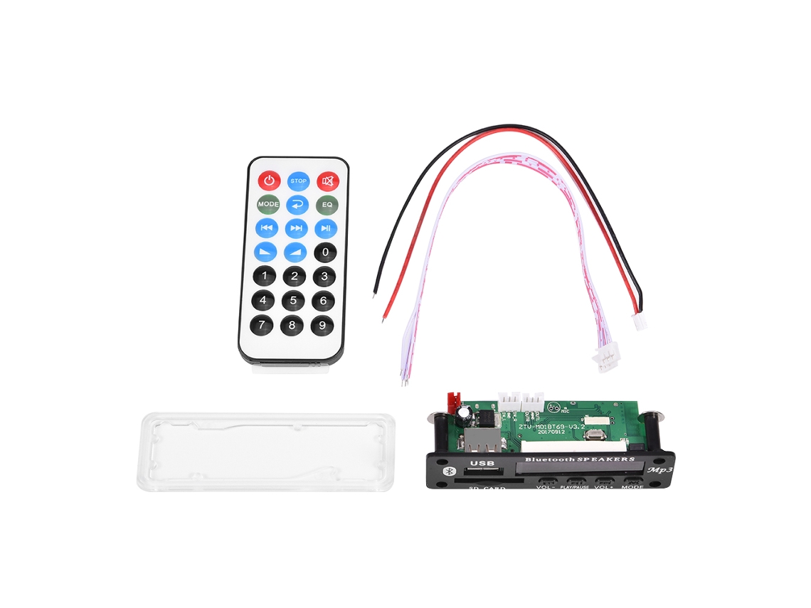 Aetheria placa Decodificadora Mp3 Wma com Bluetooth 4.2 Usb Sd Rádio Fm Controle Remoto