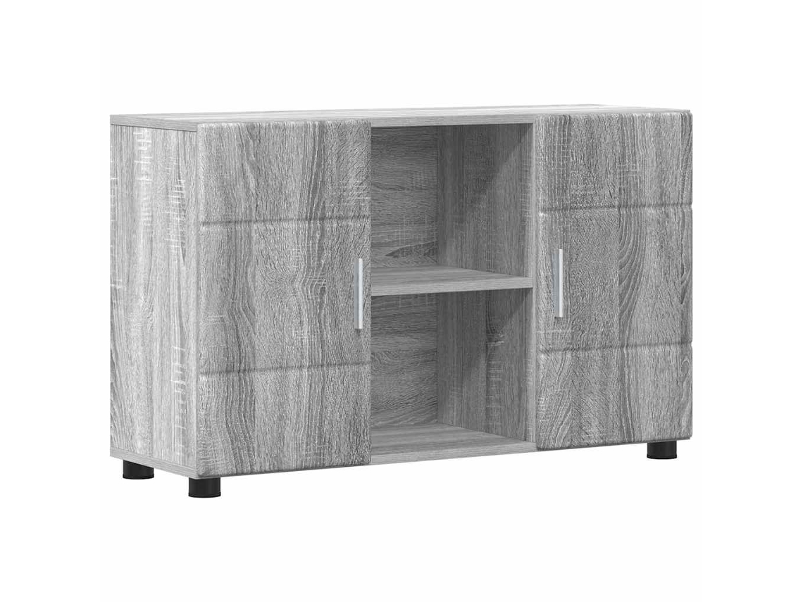 Aparador | Buffet Com Prateleira Florin Cinza Sonoma 88,5 X 30,5 X 55,5 Cm