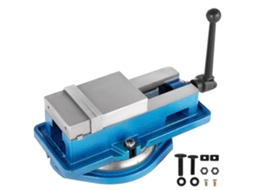 Torno De Bancada 100 Mm Com Base Giratória 360° E Força De Aperto De 19 Kn Tekmaquinas