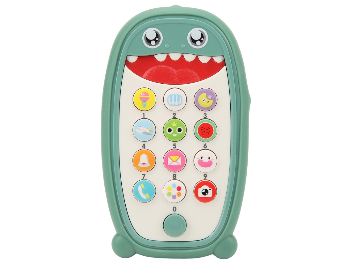 Brinquedo Telefone Bebê Educativo Com Música E Luzes Para Bebês Verde
