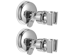 Showeroro 2pcs Suporte De Montagem Removível Para Chuveirinho Com Ventosa E Ajuste Ângulo Flexível Em Aço Inoxidável