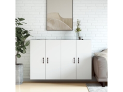 Vidaxl Móveis De Parede 2 Pcs Derivados De Madeira Branco
