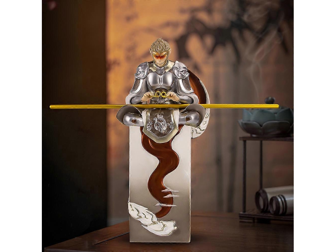 Mito Negro Rei Macaco Wukong Ornamentos Chineses Buda Lutando Sol Wukong Jogo Bastão De Aro Dourado Escultura De Resina Decoração Olysi Shop