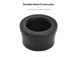 Adaptador De Lente T Mount Para Câmeras Panasonic, Olympus M43 Mount E Fuji