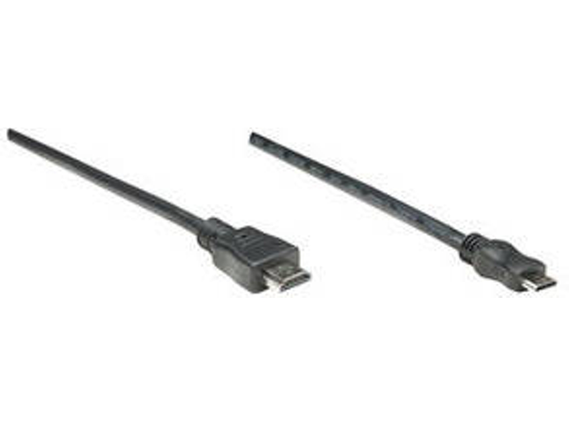 Cabo HDMI MANHATTAN (Mini HDMI - 1.8 m - Preto)