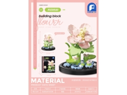 (inclui Capa Protetora Contra Poeira) Brinquedo De Montar Com Peças Pequenas Em Formato De Flor, Ornamento Decorativo.