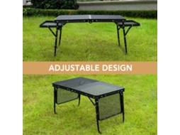 Mesa de Camping Plegable Lixada para Picnic e Cozinha