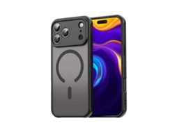 Capa Tumundosmartphone Magnética Para Iphone 17 Pro Max (69) Com Borda Preta E Proteção Para A Câmera