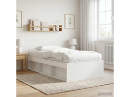 Vidaxl Estrutura De Cama Com Armazenamento Branco 80 X 200 Cm