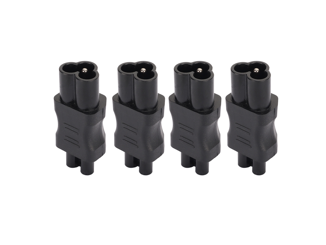Aetheria 4pcs Adaptador de Alimentação Iec320 C6 para C5 Conector Conversor para Laptop