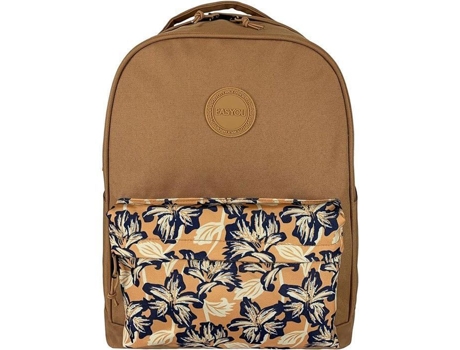 Mochila Computador Unissexo Easyou Bruxelas Camelo Reciclado Selo Grs Tecido Amarelo (32 Cm)