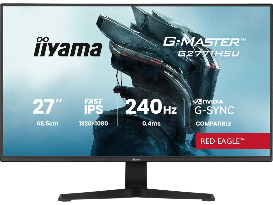 G master G2771hsu b1 Red Eagle Gaming monitor 68.6 Cm , Black (matt), Fullhd, Fast ips, Hdmi, Dp, G sync Ko IIYAMA (27")