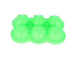 Molde De Gelo Em Bola Reutilizável De Silicone 6-celdas Para Cozinha E Barra Verde