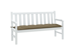 Vidaxl Almofadão Banco Jardim 150x50x7 Cm Mesclado Tecido Cinza-acas.