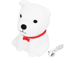 Luminária De Silicone Em Formato Cachorrinho Fofo, Luz Noturna