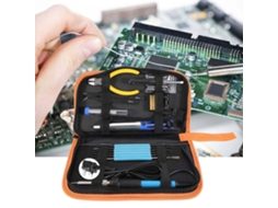 Kit De Ferro De Soldar Elétrico Laxiscreed Com Ajuste De Temperatura E Multímetro Integrado