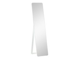 Espelho Pé Retangular Corpo Inteiro 2 Formas Uso Madeira Pinho 37x43x156 Cm Branco