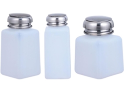 Conjunto De 3 Garrafas De Plástico Branco Antiestáticas, Fáceis De Usar.