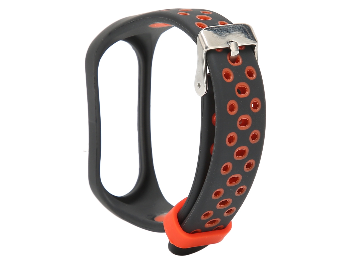 Mali cinta de Pulseira Inteligente para Xiaomi Mi Band 6 5 Nfc Bicolor Anti Perda Tpe Preto Vermelho