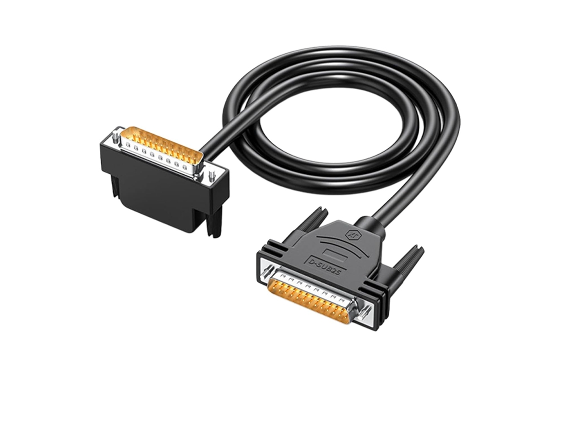 Cabo de Extensão Profissional Db25 Macho para Ângulo Reto para Transferência de Dados SFUSHOS