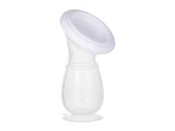 Bomba Tira Leite Bomba Tira Leite Manual De Silicone Com Tampa Sem Bpa, Plástico De Qualidade Alimentar Branco