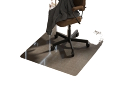Protetor De Piso, Pvc Durável, Design Europeu, Preto, 91x152cm