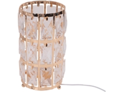 Abajur Decorativo Zjchao com 3 Núcleos Ajustáveis, Cúpula de Acrílico e Base de Ferro Galvanizado para Quarto e Sala de Estar