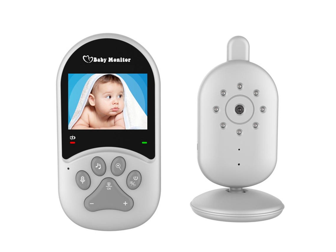 Intercomunicador Sem Fio para Bebê, Tela de 2,4 Polegadas, Áudio Bidirecional, Controle de Temperatura AQUAFORGE