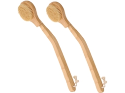 Lurelia Pack De 2 Buchas Vegetais De Banho Para Costas E Corpo, Bucha Vegetal, Cabo Longo E Cerdas Macias, Uso Diário Essencial