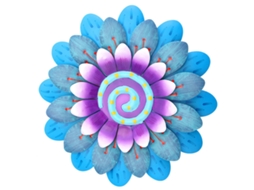 Flor de Metal para Decoração de Parede Arte de Jardim Ao Ar Livre NEVEANCE