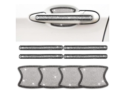 Adesivos De Cristal Para Alça De Porta Do Carro - 8pcs Acessórios Bling Protetor De Alça De Porta