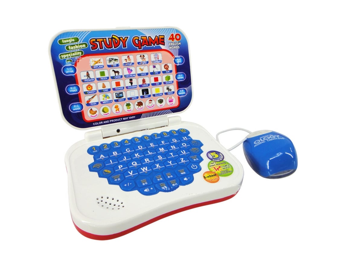 Bj - Mini Laptop Multifuncional Bilíngue para Aprendizagem Infantil - Brinquedo Educativo para Bebês - Presente