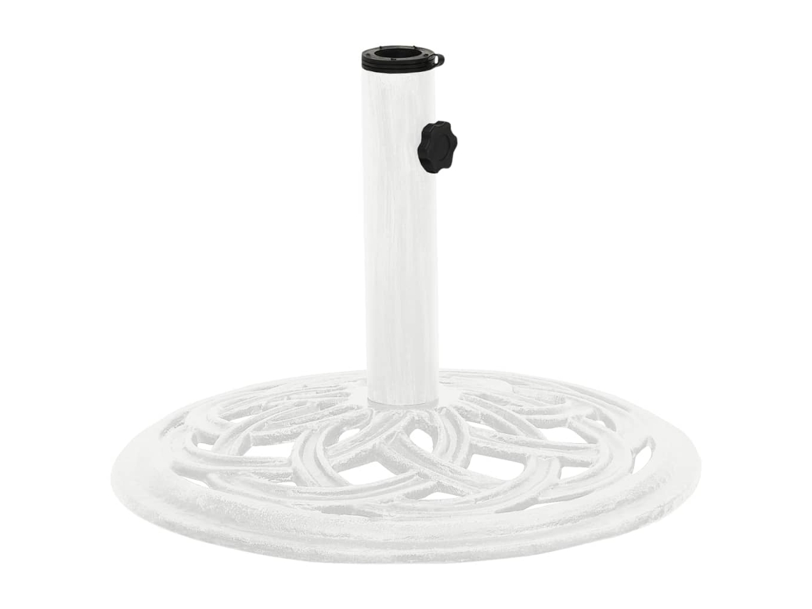Umbrella Base, Umbrella Bases Vidaxl Branco Ferro Fundido (ø 44 X 31 Cm)