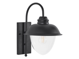 Candeeiro De Parede Para Exterior Banka Preto
