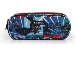 Estojo Triplo GABOL Flip (Azul - 9 x 22 x 9 cm - 1.8 L - Poliéster)