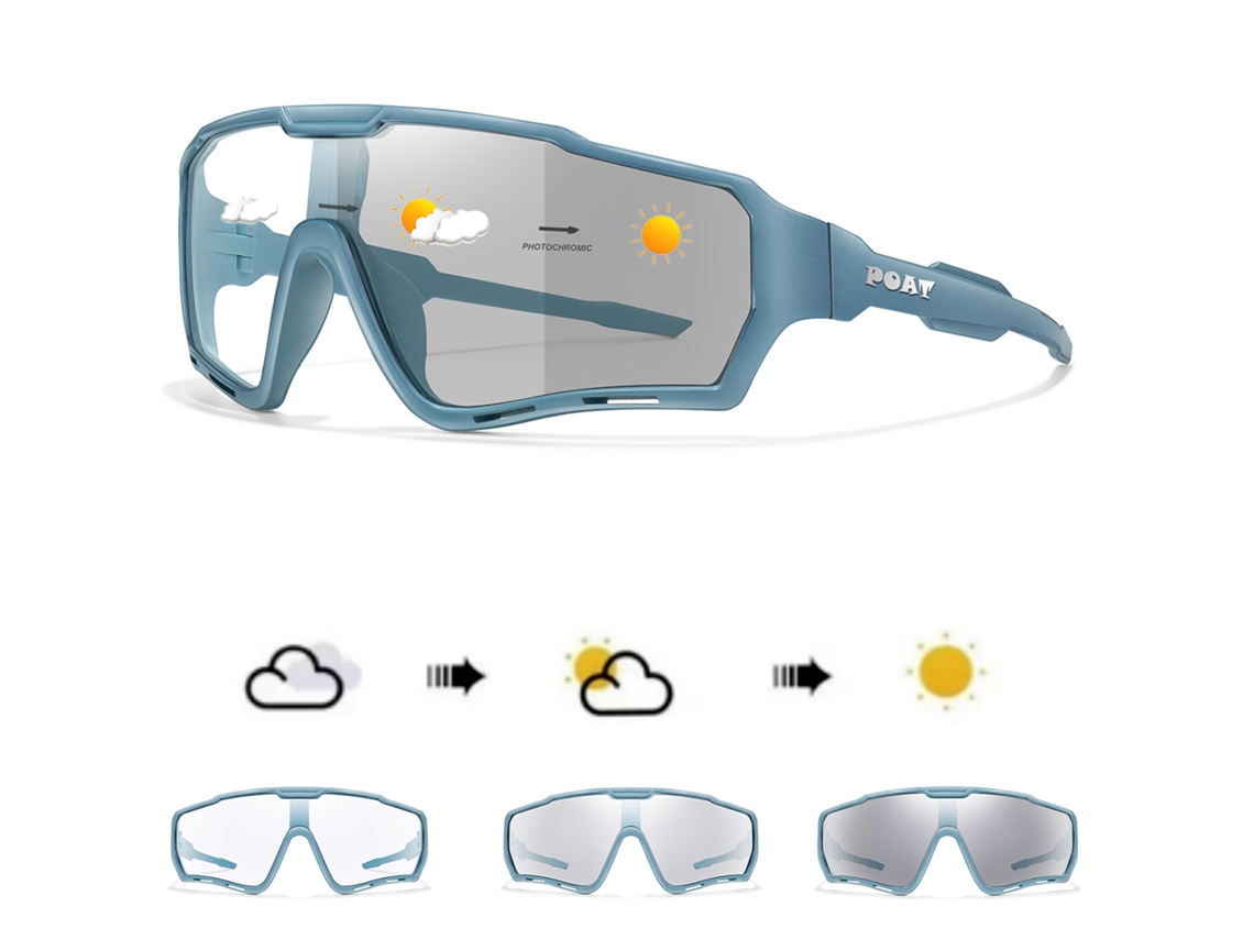 Óculos de Sol Fotocromáticos MDUG com Proteção UV400, Material em Polímero TR 90 (Estilo 5)