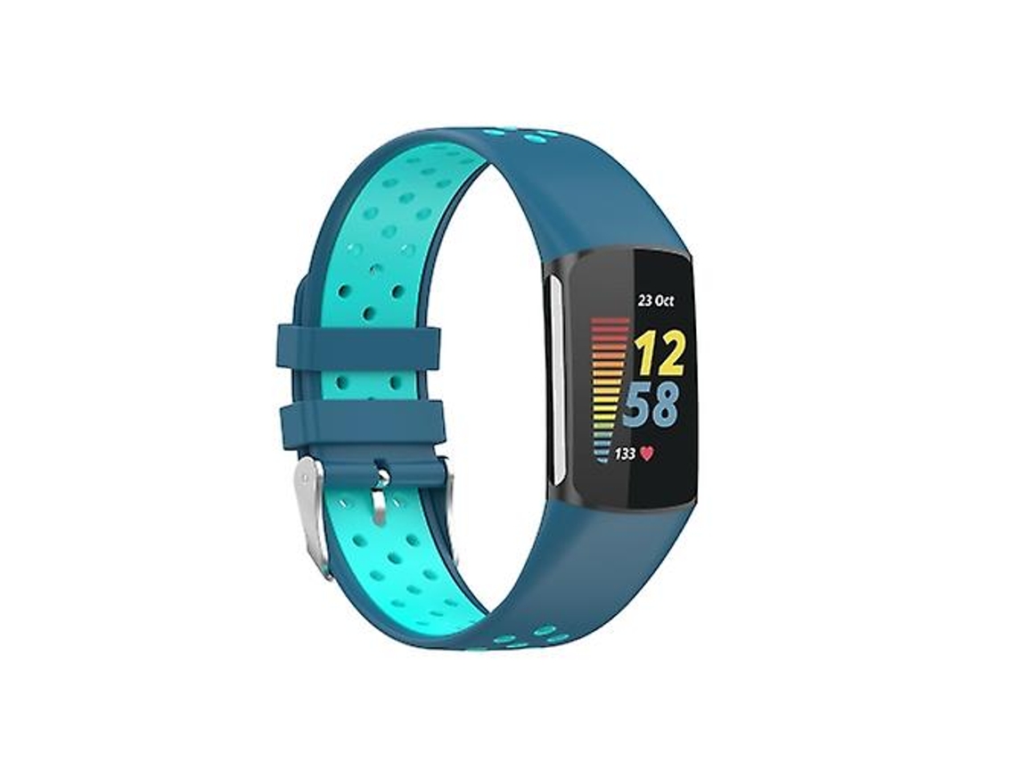Bracelete de Smartwatch para Fitbit Charge 5 Azul Verde VENISYMLIS