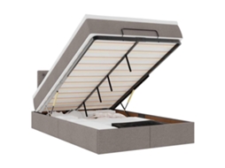 Ottoman Bed, Ottoman Beds Vidaxl Cinzento-acastanhado Tecido (120 X 190 Cm)